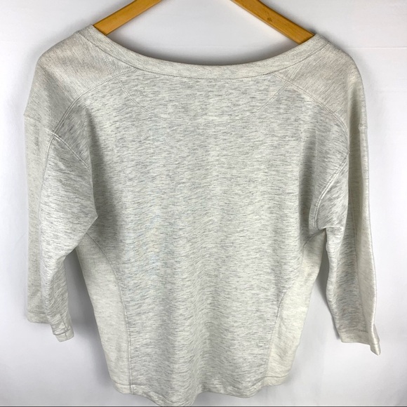 SO V-Neck Crop Top Tee Stone Heather - Picture 14 of 17